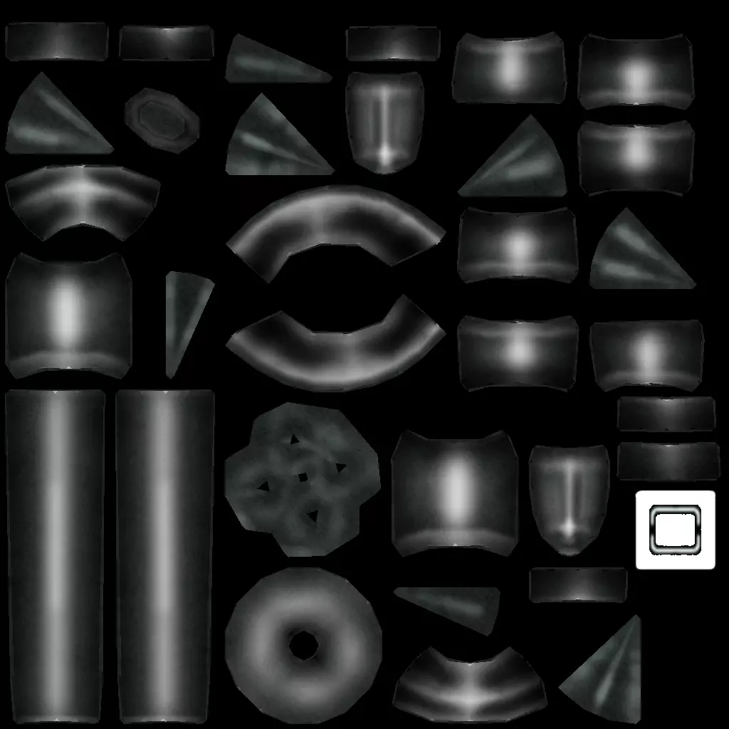 Melee Weapons Pack 4 Low-poly 3D model_14