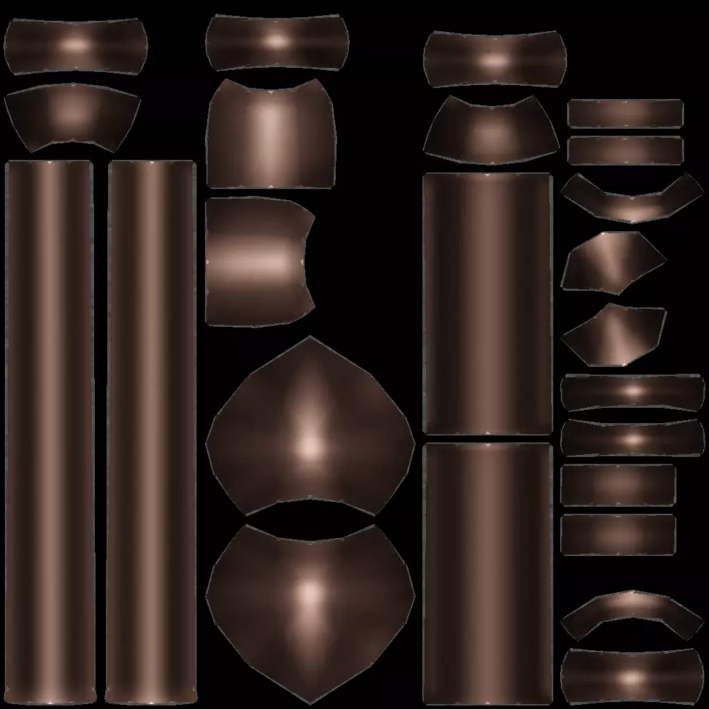 Melee Weapons Pack 4 Low-poly 3D model_15