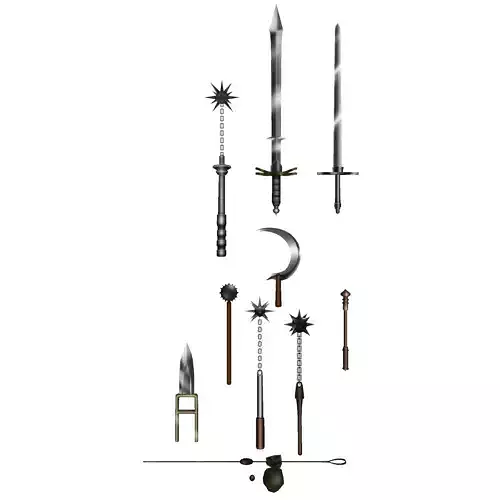 Melee Weapons Pack 4