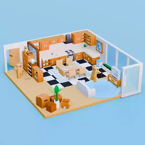 Cozy Multi Color Home Basic Interior Pack