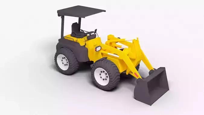 Bulldozer lowpoly