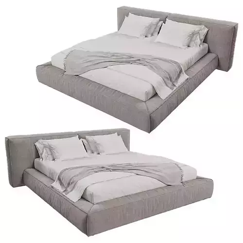 Modern Upholstered Platform Bed 