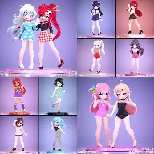 July 2025 Cute Mini Figures Bundle - MiniCPsan 
