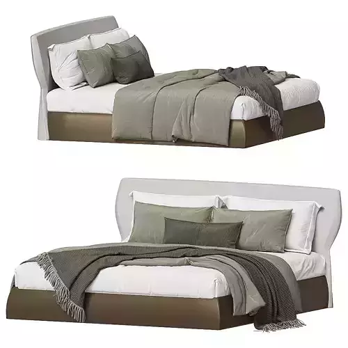 Modern Upholstered Platform Bed 