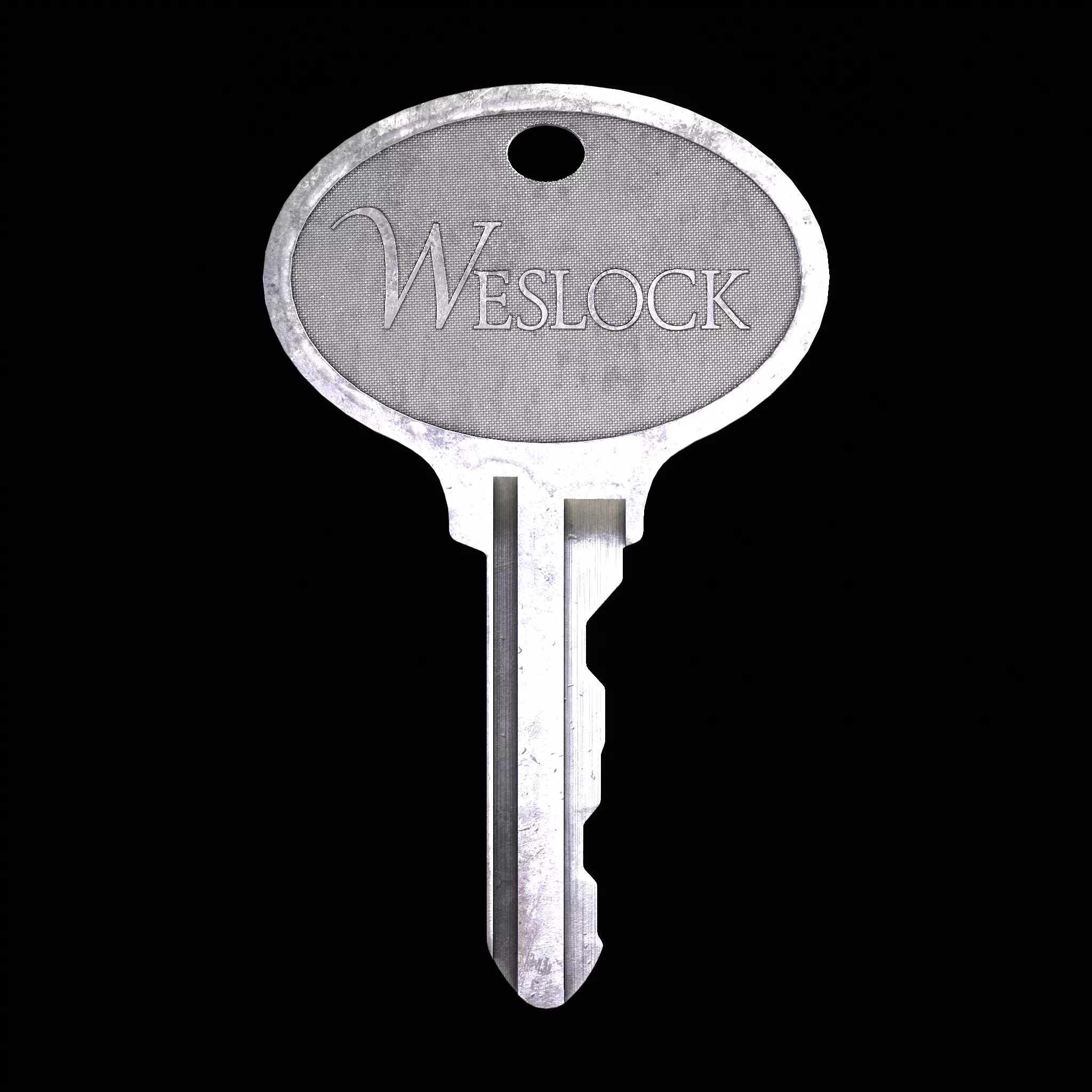 House Key Low-poly 3D model_3