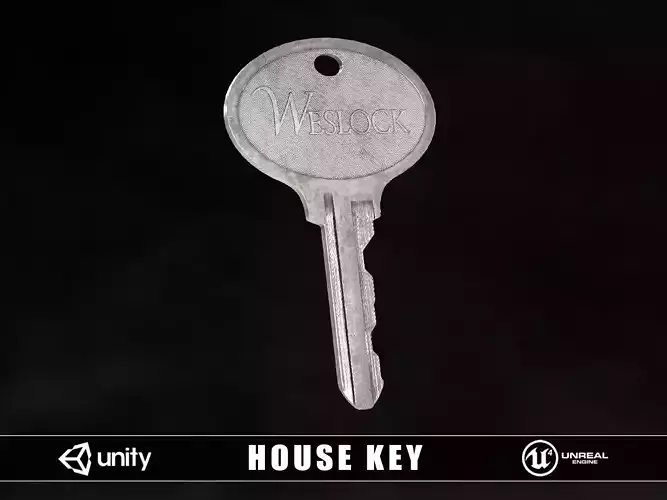 House Key Low-poly 3D model