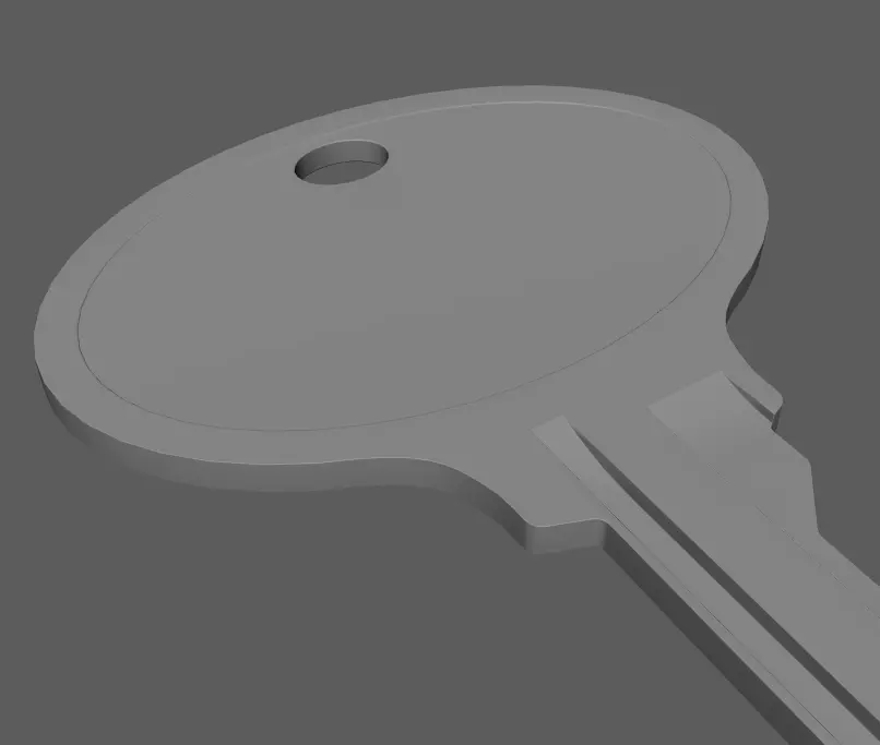 House Key Low-poly 3D model_8