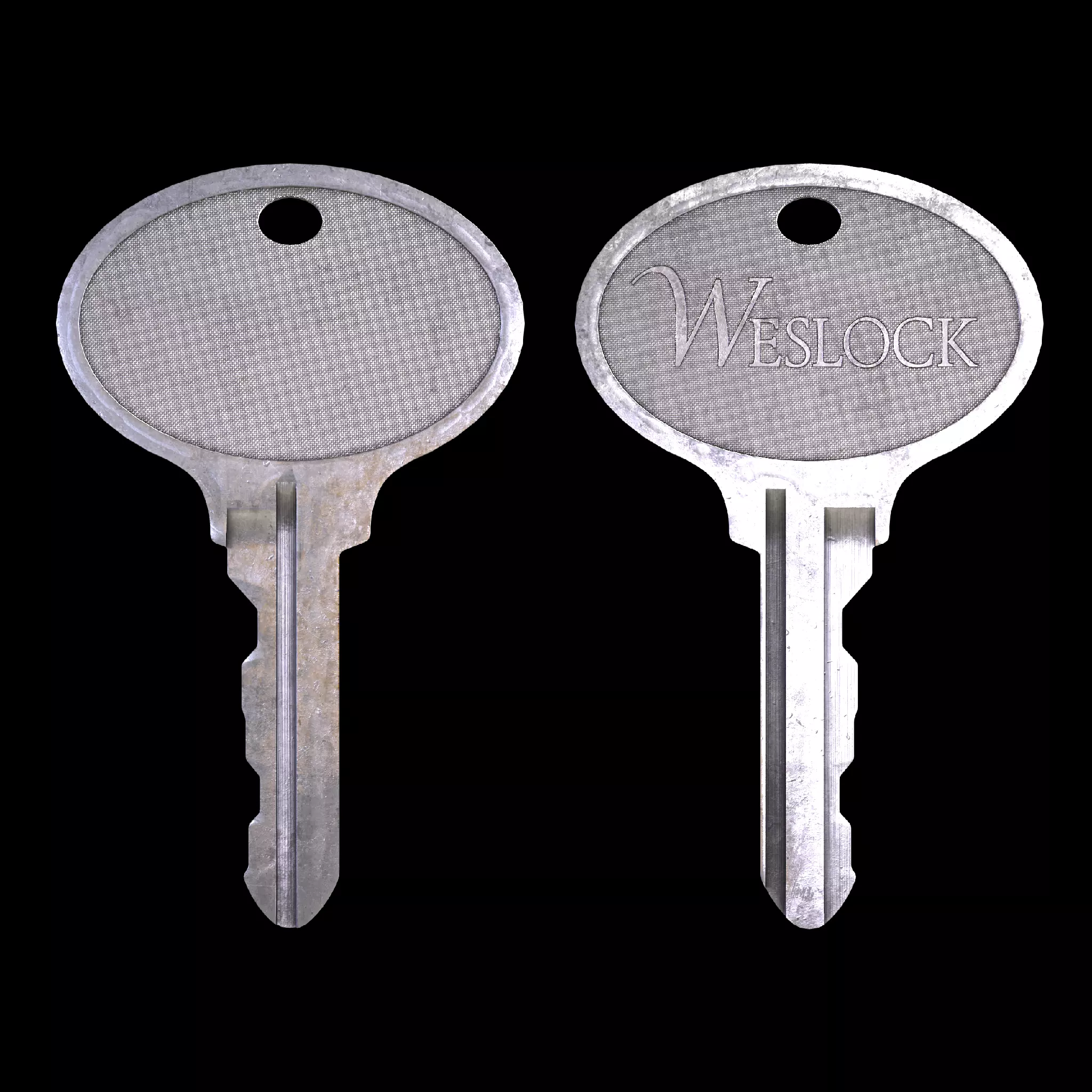 House Key Low-poly 3D model_2