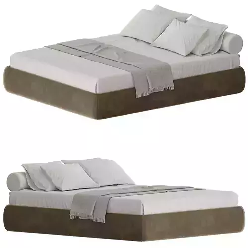 Modern Upholstered Platform Bed 