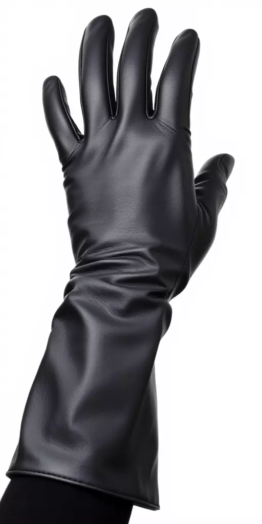 Realistic Black Leather Glove Model Pack Low-poly 3D model_2
