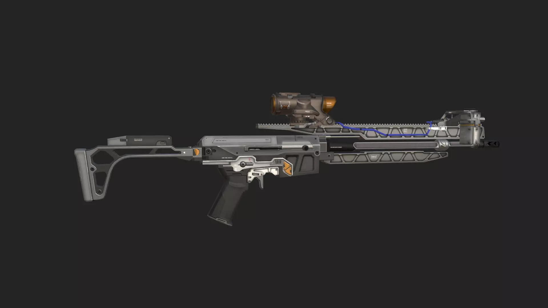 Pistol 3D Model 004 Low-poly 3D model_7