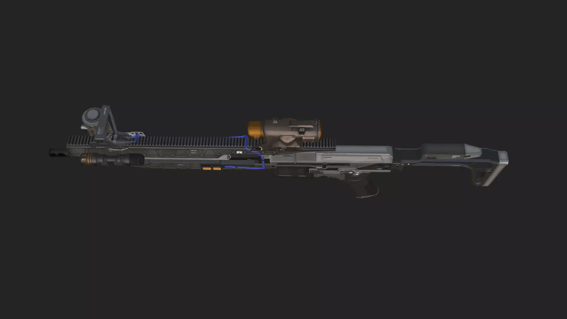 Pistol 3D Model 004 Low-poly 3D model_12