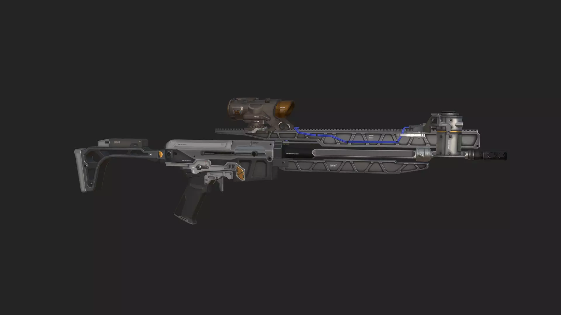 Pistol 3D Model 004 Low-poly 3D model_8