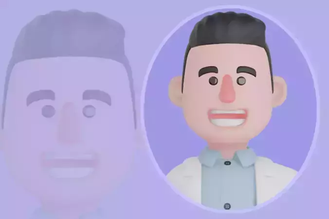 Stylized 3D Male Doctor Offering Cup - Medical Character