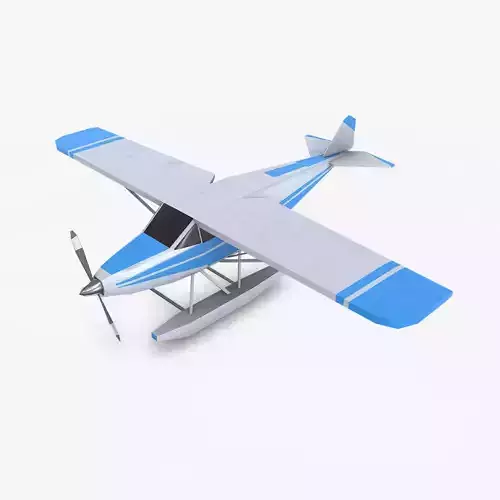 Low-poly Floatplane PBR