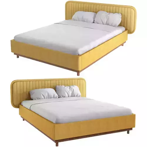 Delikate Modern Upholstered Bed 