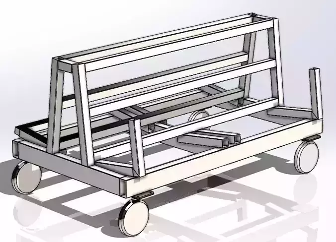 The Glass Racking Trolley
