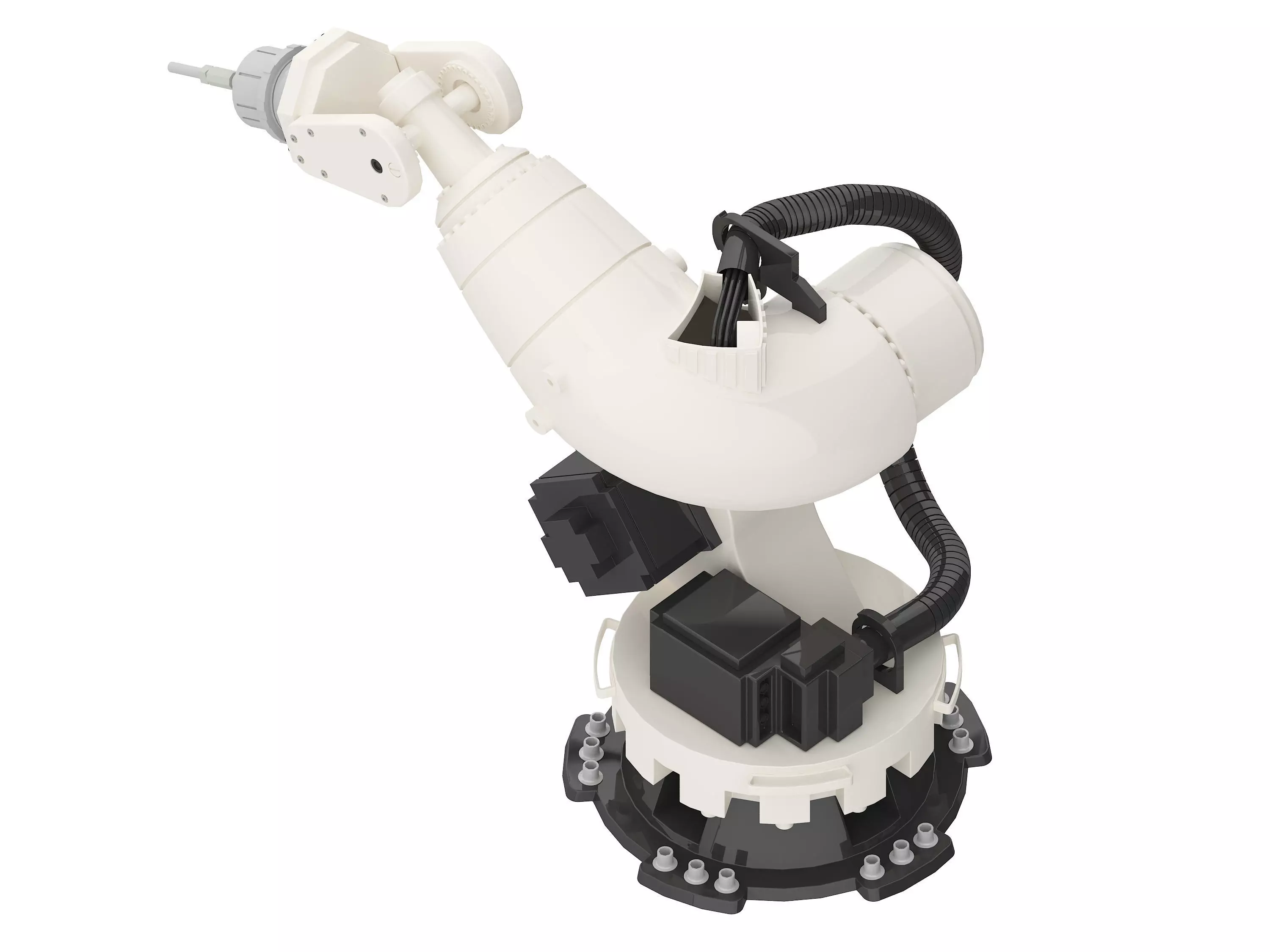 mechanical arm Low-poly 3D model_9