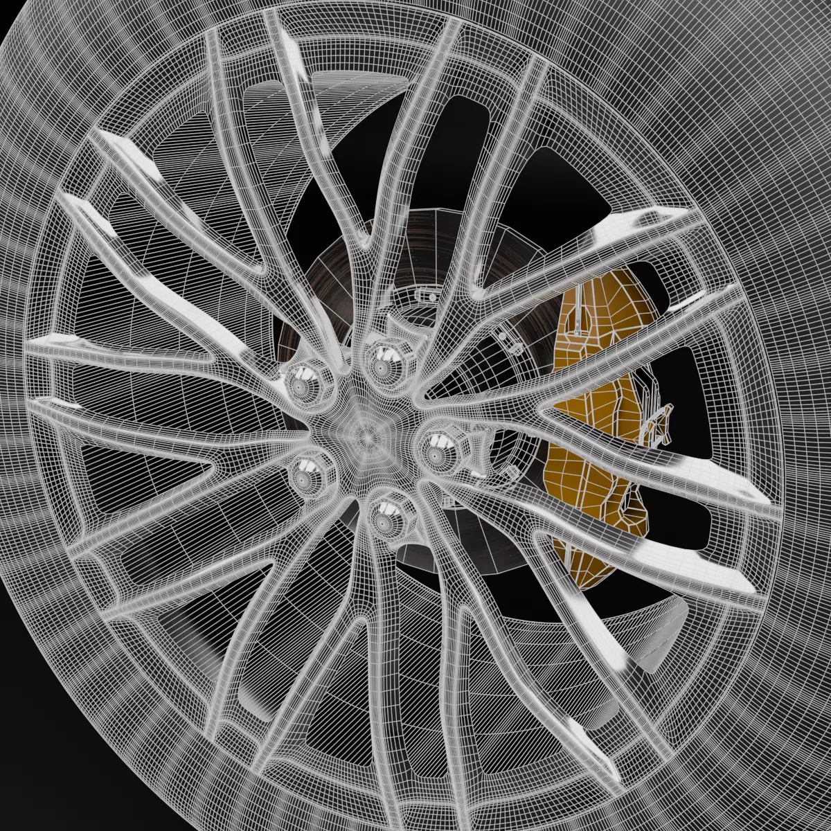 Wheel 3D model_7
