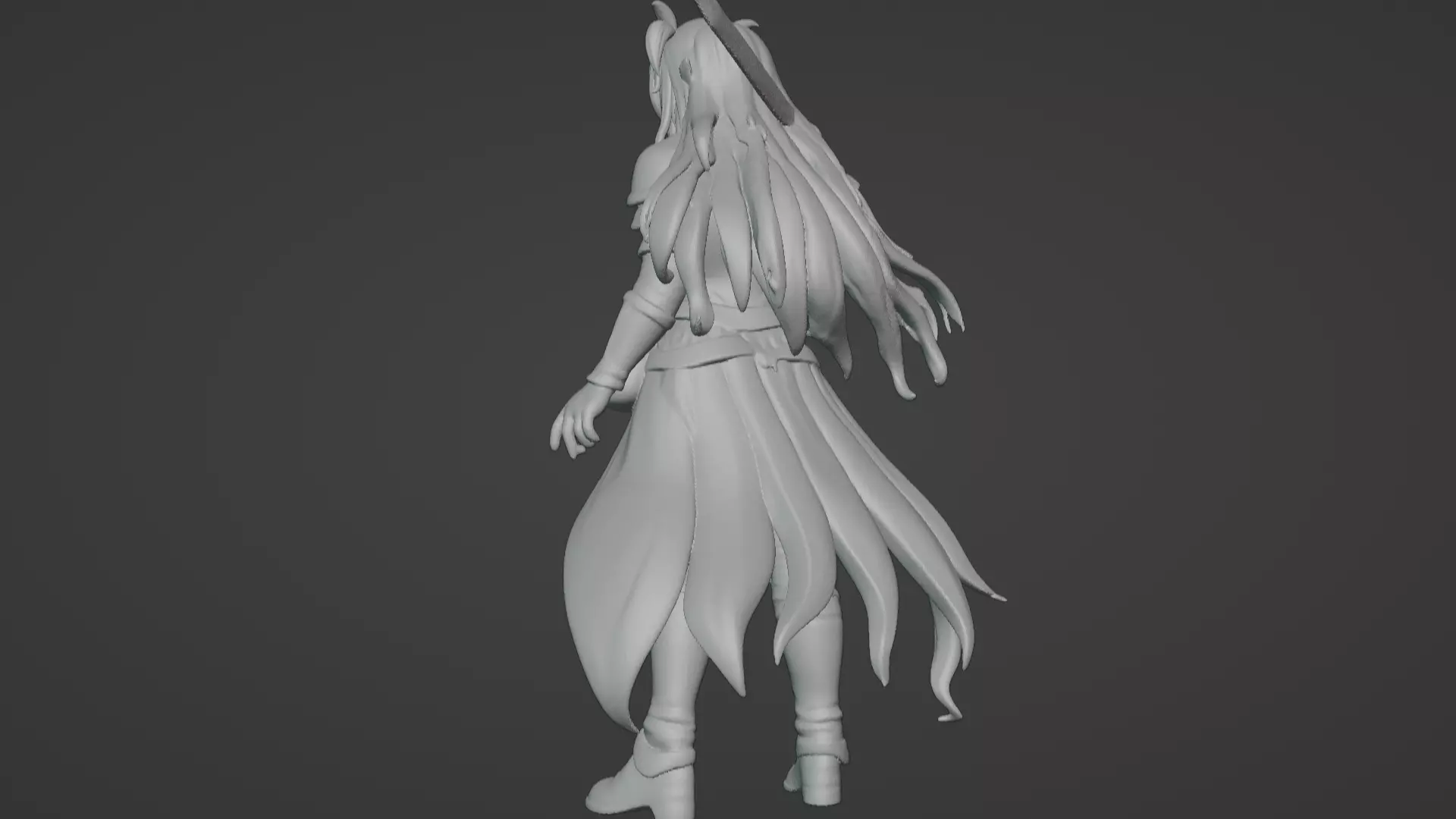 Aria Moonveil - Enchanting Fantasy Sorceress Bust 3D print model_62