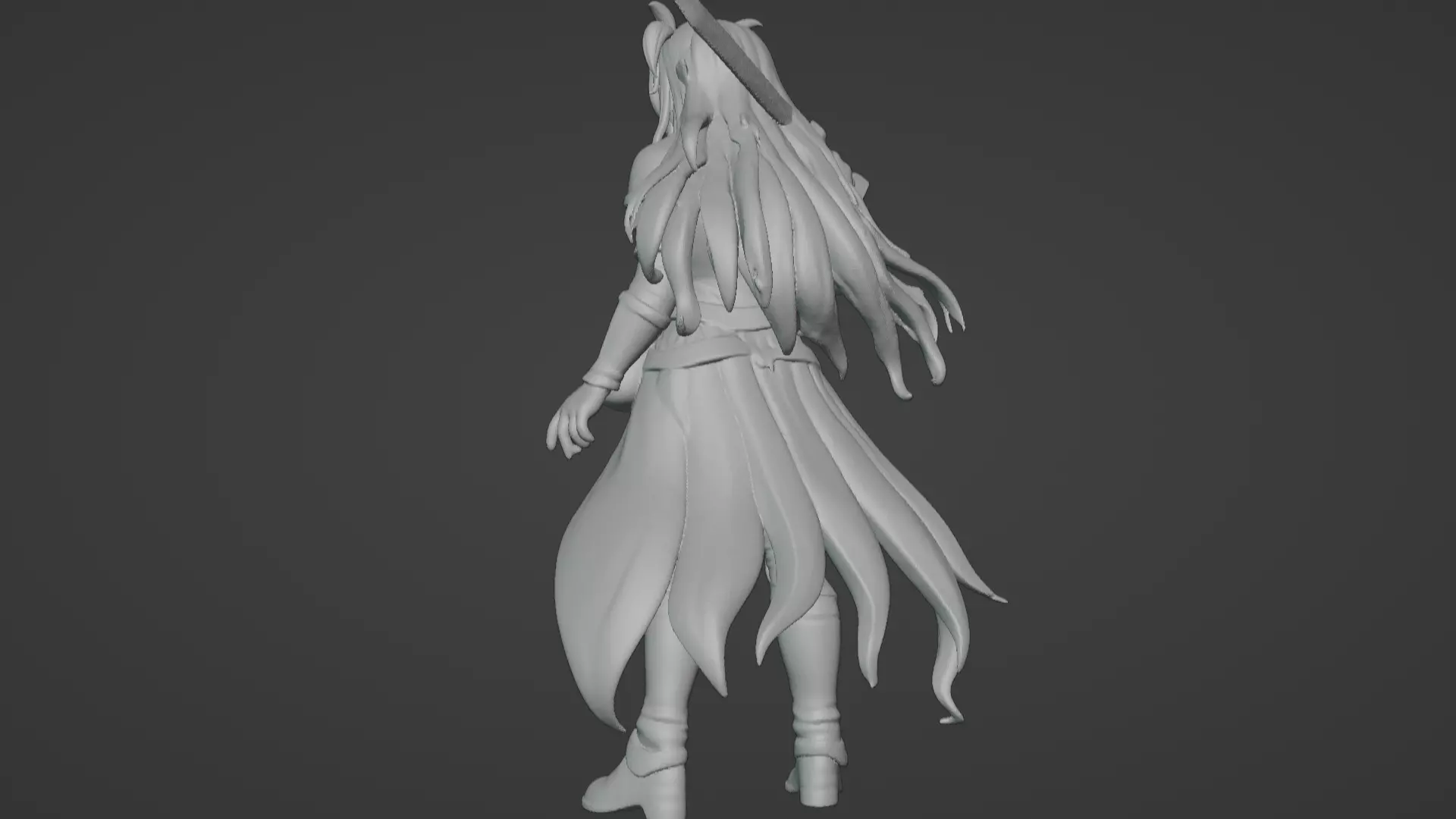 Aria Moonveil - Enchanting Fantasy Sorceress Bust 3D print model_61