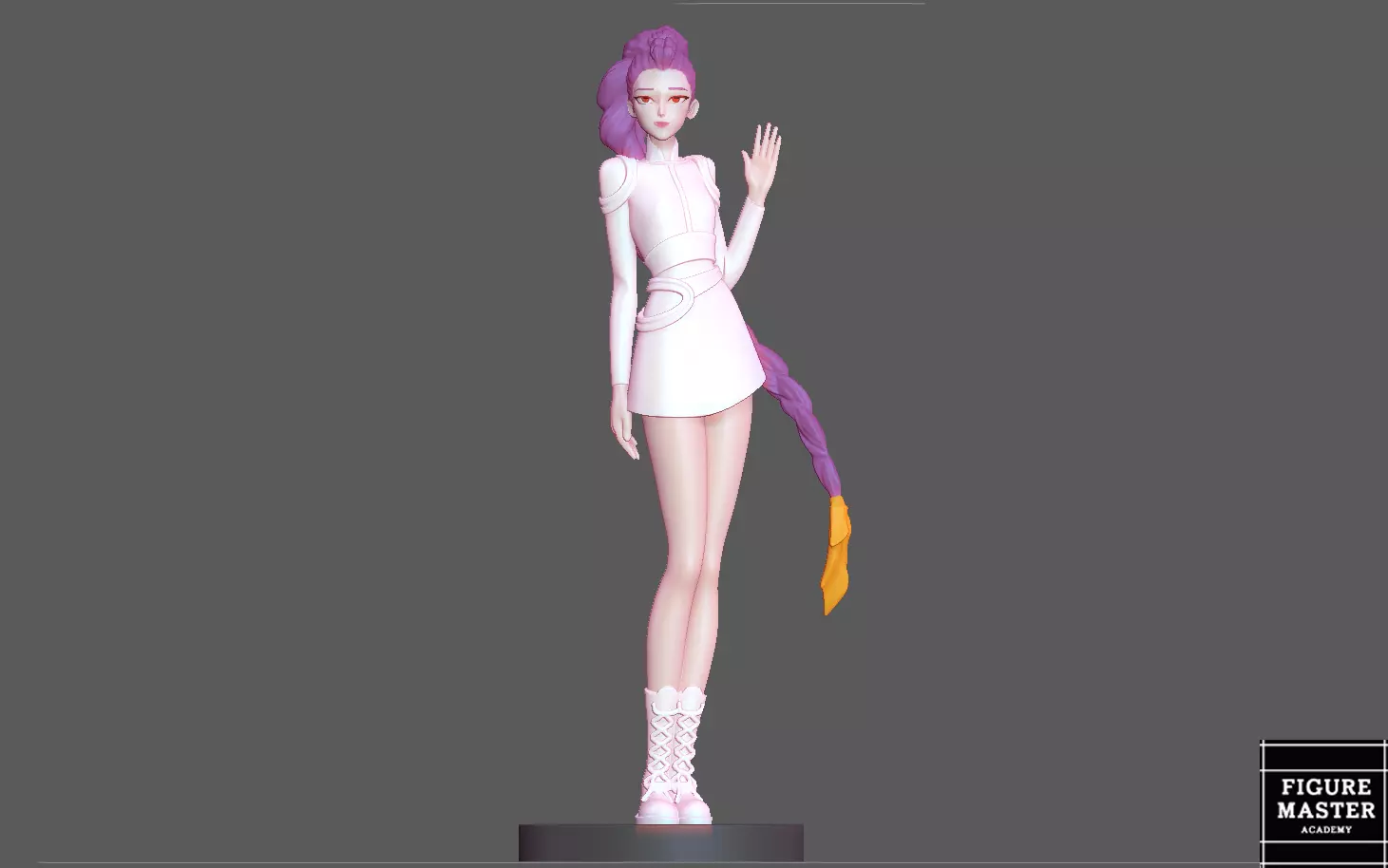 RUMI K POP DEMON HUNTERS WHITE DRESS NETFLIX ANIME 3D PRINT 3D print model