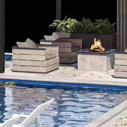 Pool 36 3D model 4