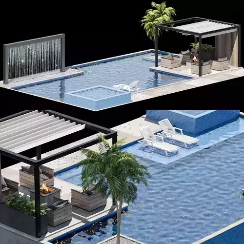 Pool 36 3D model 2