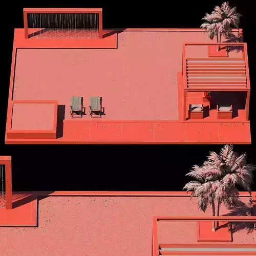 Pool 36 3D model 6