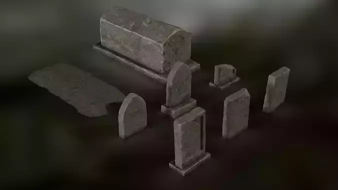 Fantasy Gravestone Set