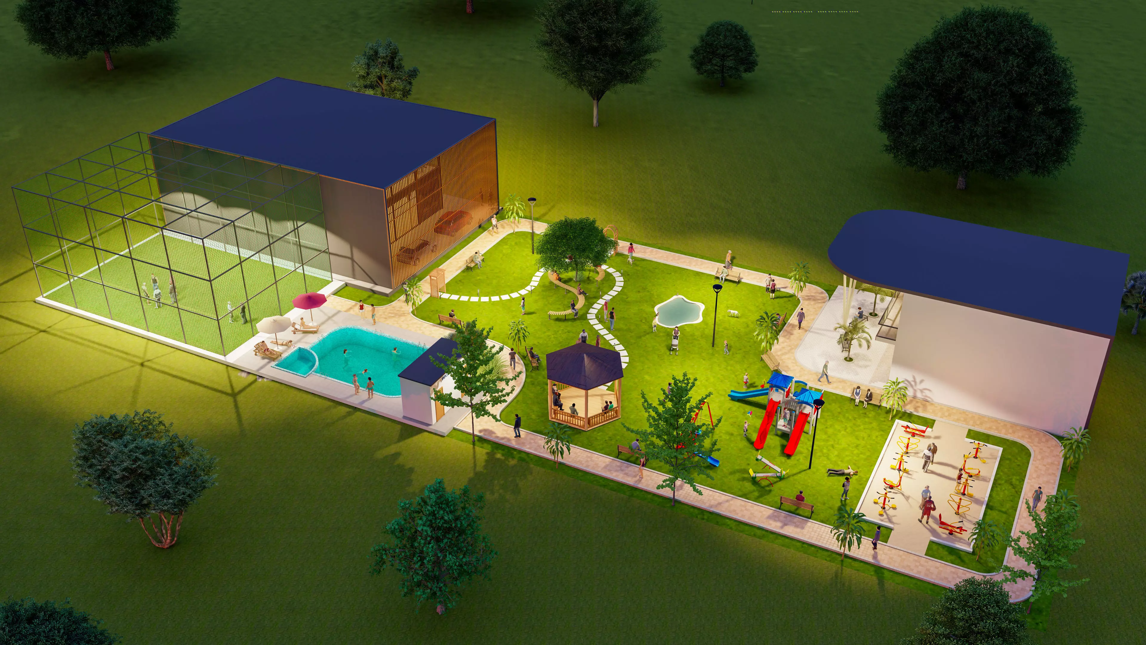 Garden 3D model_4