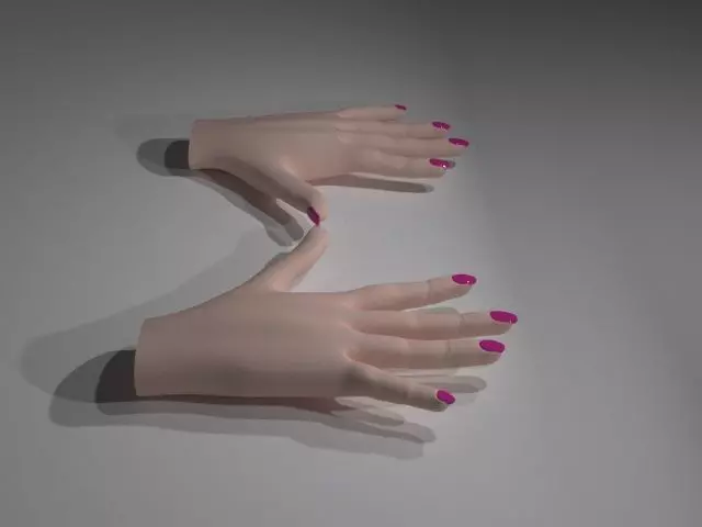 Female Hand Low-poly 3D model_11