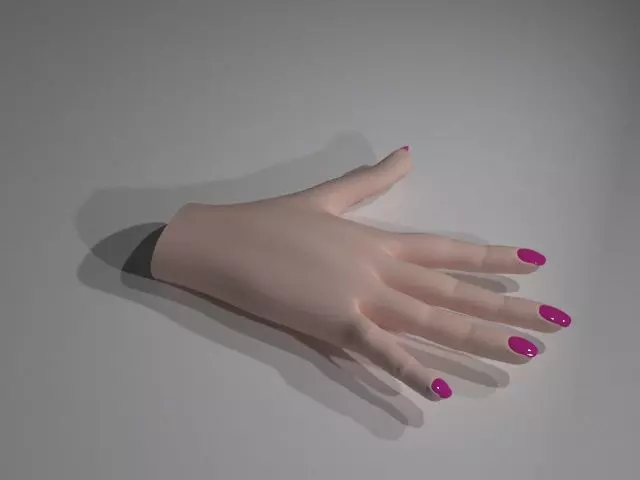 Female Hand Low-poly 3D model_5