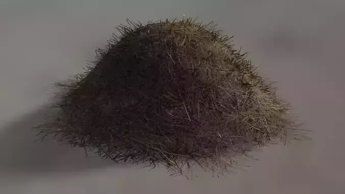 Hay Pile Low-poly 3D model