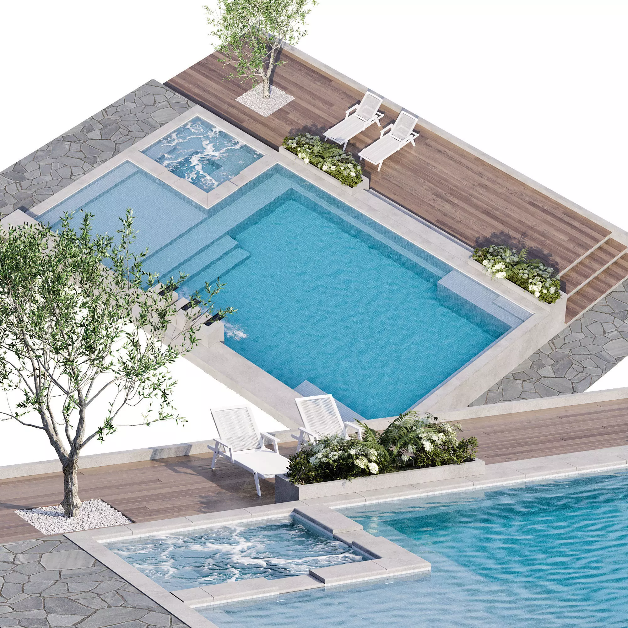 Pool 25 3D model_2