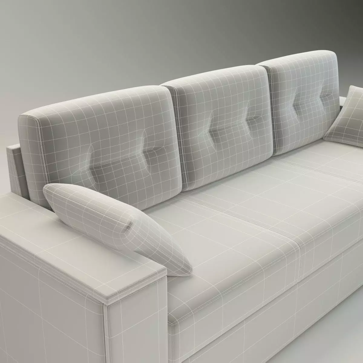 Straight Sofa Natali - Basic Model  3D model_5