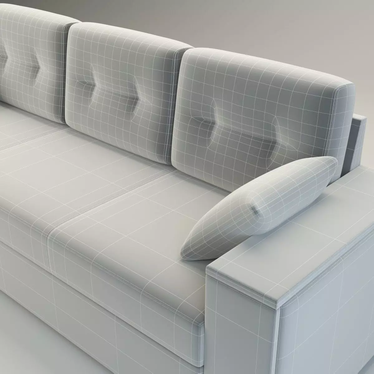 Straight Sofa Natali - Basic Model  3D model_3
