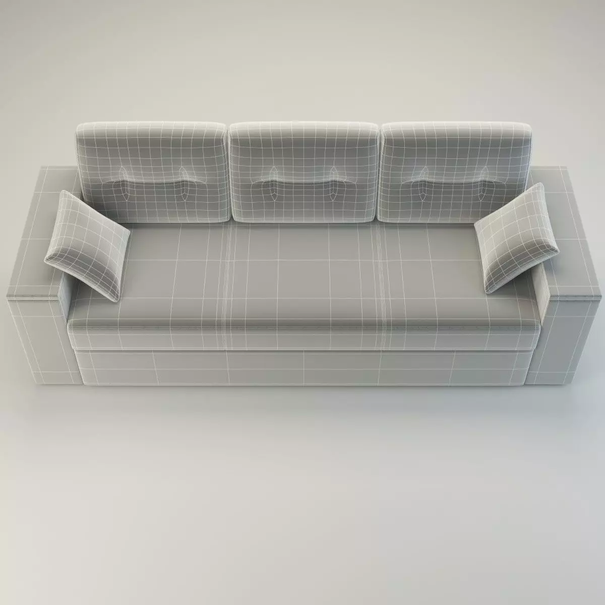 Straight Sofa Natali - Basic Model  3D model_2