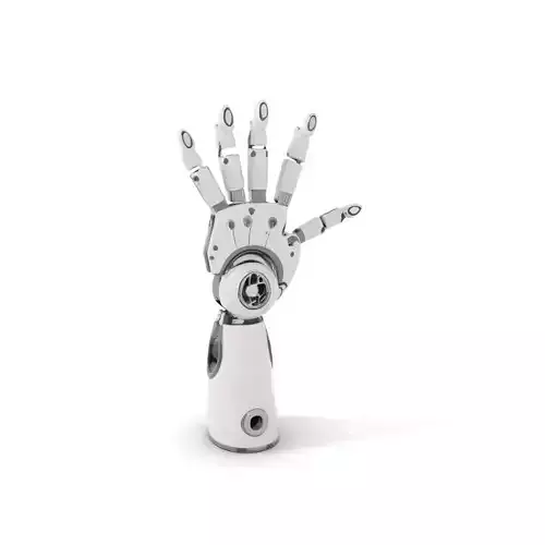 Futuristic Robotic Hand Model Pack Low-poly 3D model
