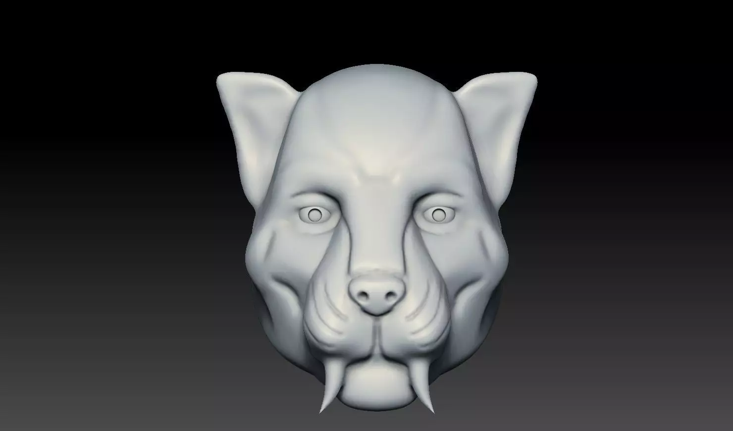 Realistic Tiger Head 3D Print Model 3D print model_0