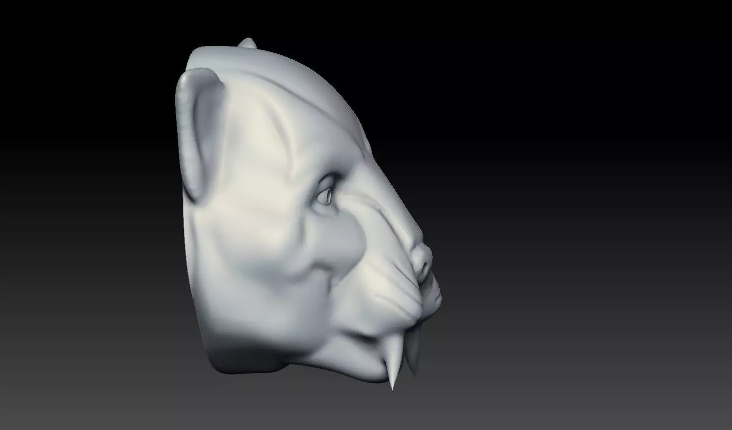 Realistic Tiger Head 3D Print Model 3D print model_3