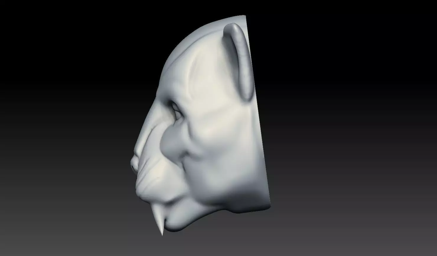 Realistic Tiger Head 3D Print Model 3D print model_5