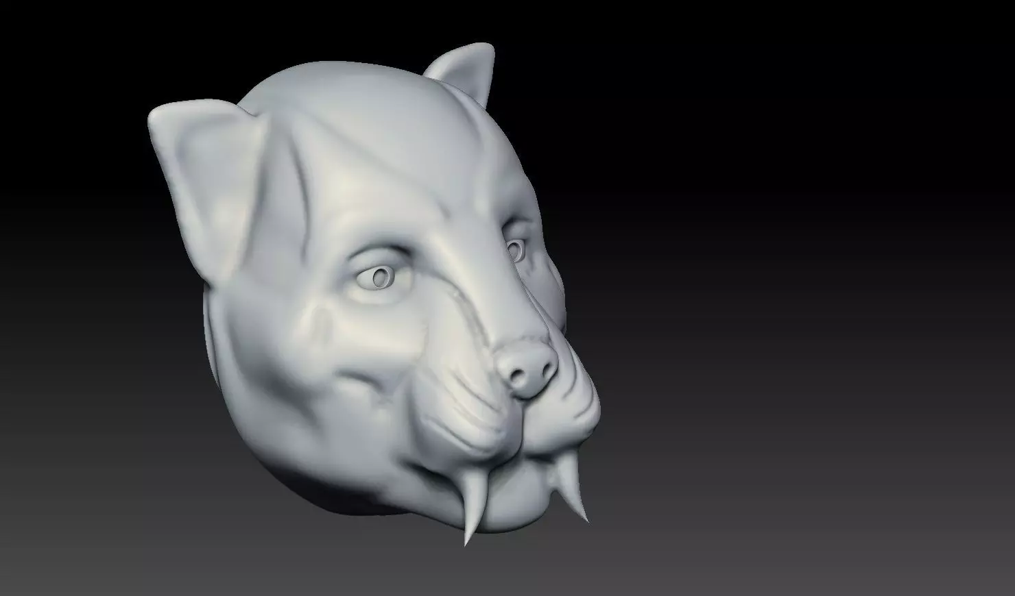 Realistic Tiger Head 3D Print Model 3D print model_11