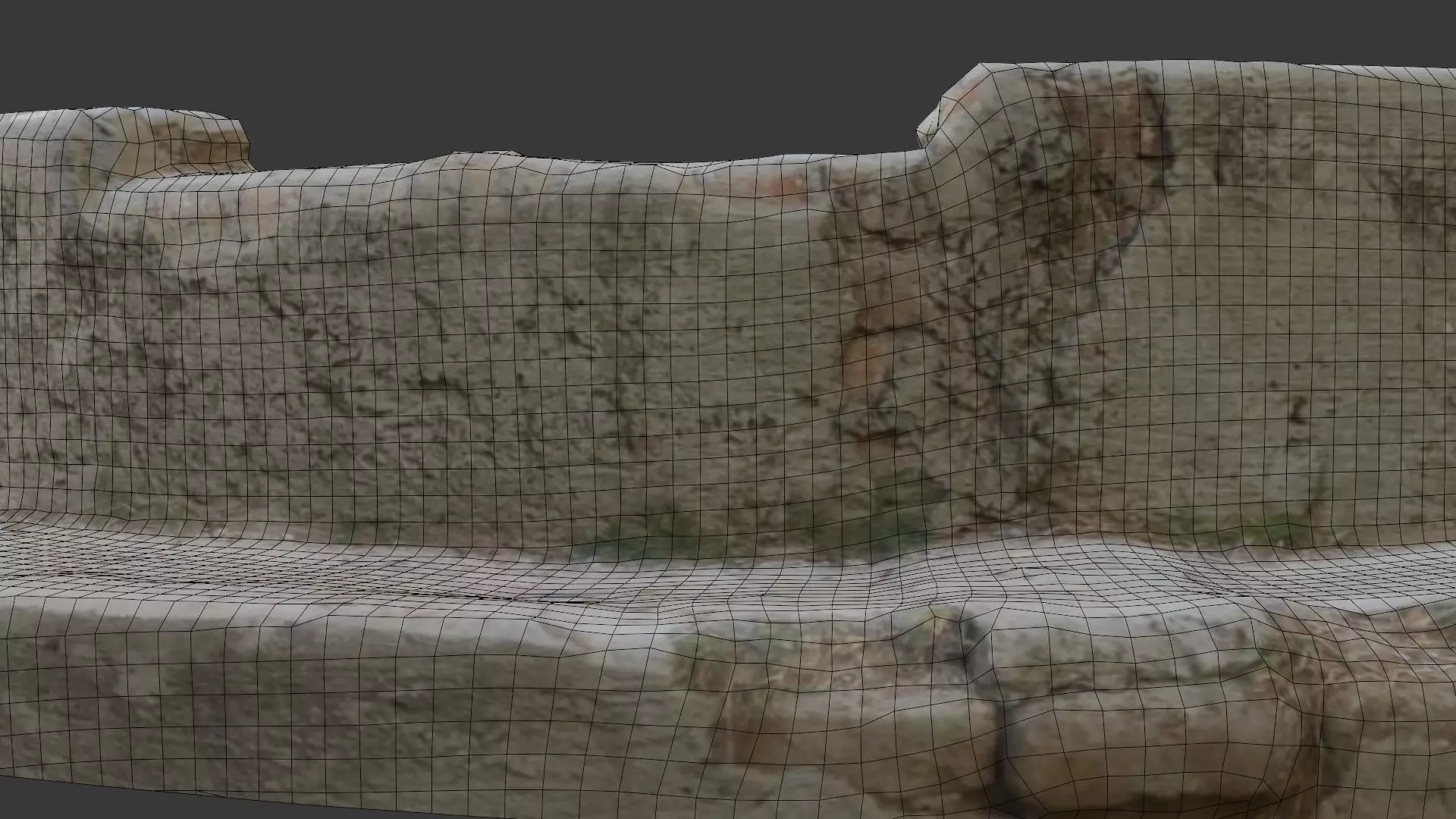 Concrete Manhole Cover Scan Low-poly 3D model_6