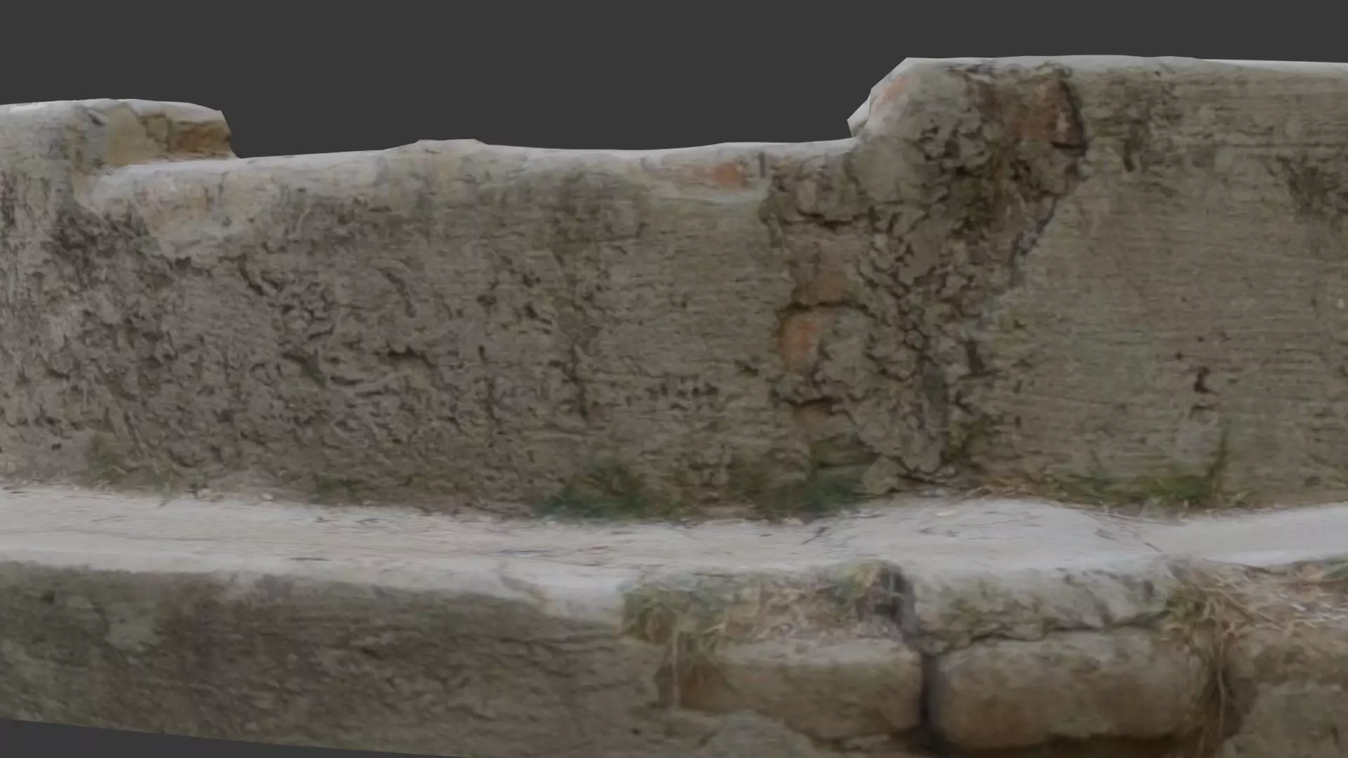 Concrete Manhole Cover Scan Low-poly 3D model_7