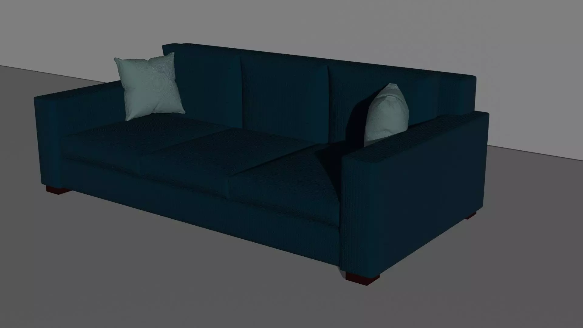 sofa 3d model Low-poly 3D model_1