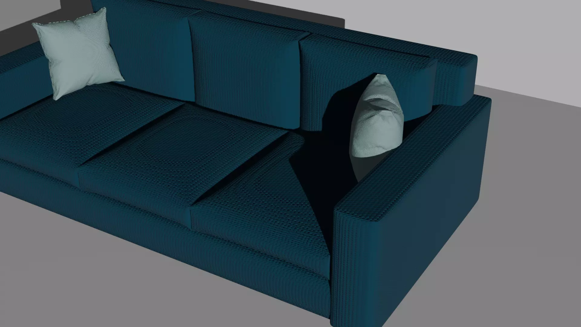 sofa 3d model Low-poly 3D model_2