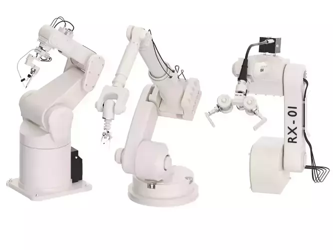 mechanical arm Low-poly 3D model