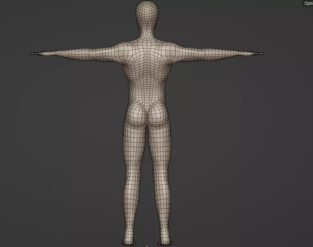 Male Anime Protagonist Base Body 3D model_8