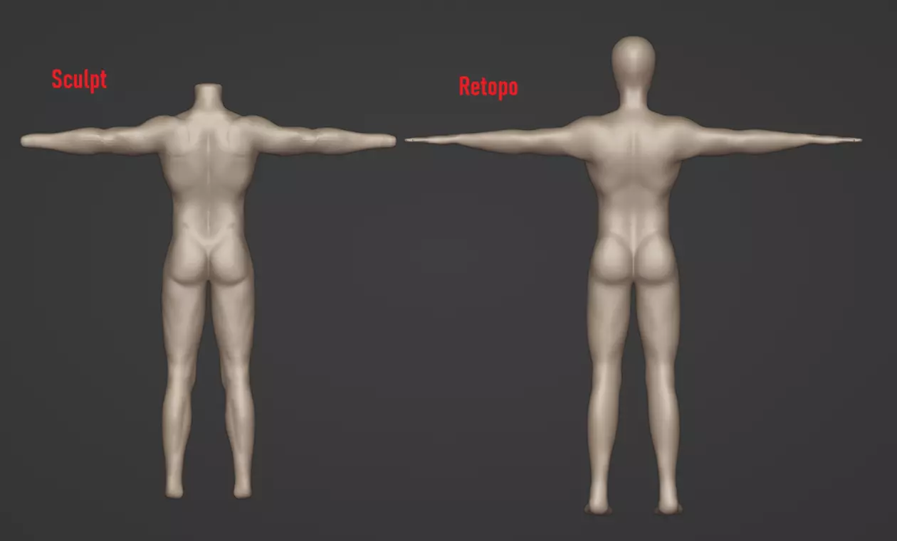 Male Anime Protagonist Base Body 3D model_1